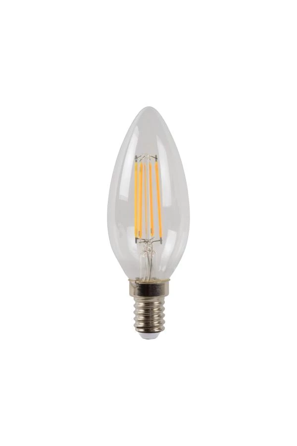 Lucide C35 - Glühfadenlampe - Ø 3,5 cm - LED Dim. - E14 - 1x4W 2700K - Transparent - AUSgeschaltet